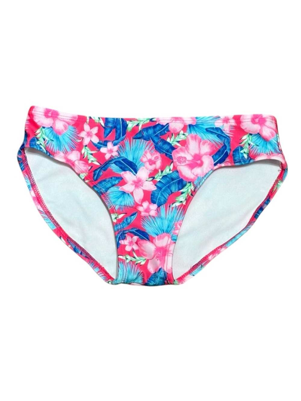 Cat & Jack Floral Bikini Bottoms in Pink and Blue, Size YM (8), NWT